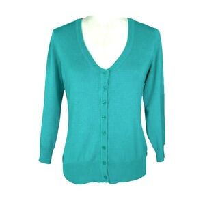 Mosaic green cardigan